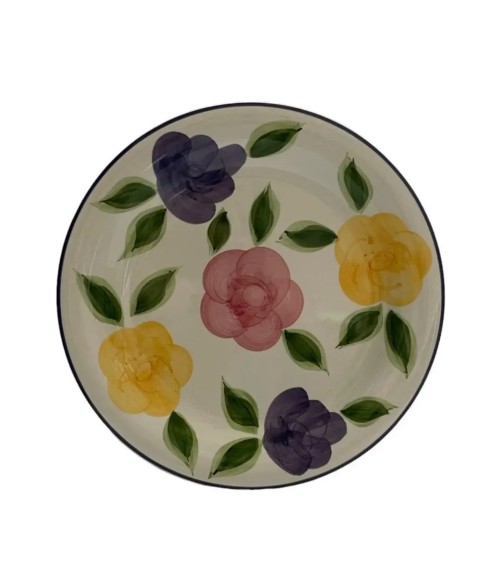 Vintage Flora Di Roma Rosa Tabletops Unlimited Dessert Plate